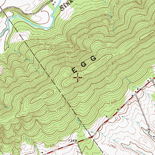 Topographic Map of Egg Hill, PA