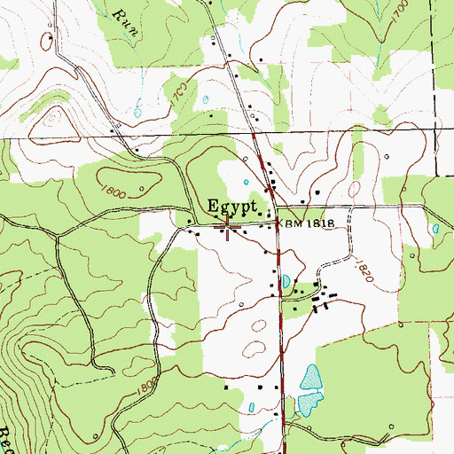 Topographic Map of Egypt, PA