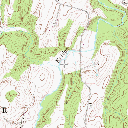 Topographic Map of Elders Branch, PA
