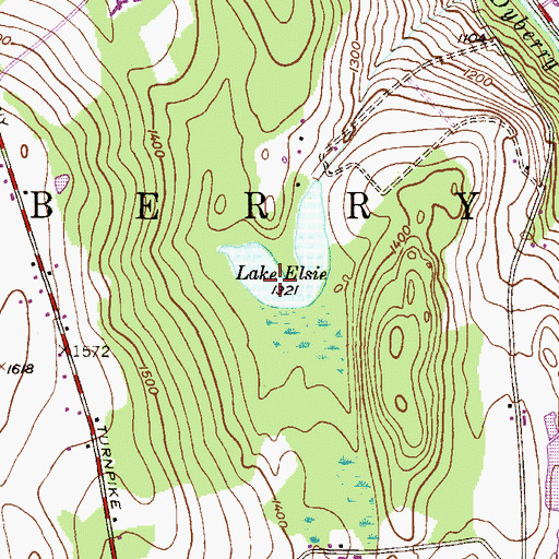 Topographic Map of Lake Elsie, PA