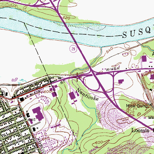 Topographic Map of Espy Run, PA