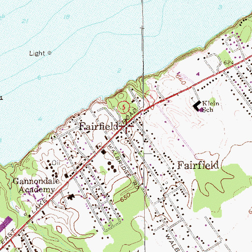 Topographic Map of Fairfield, PA
