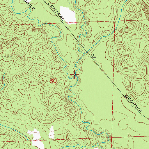 Topographic Map of Dowdy Creek, AL