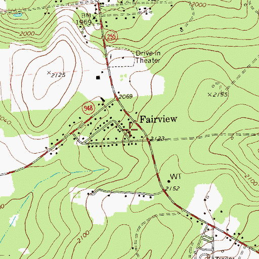 Topographic Map of Fairview, PA