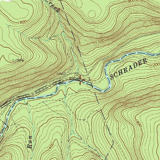 Topographic Map of Falls Creek, PA
