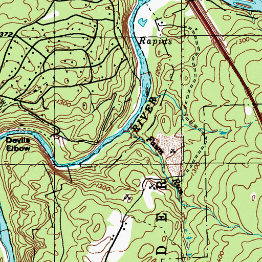 Topographic Map of Fawn Run, PA