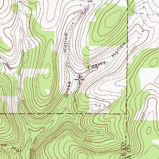 Topographic Map of Fegley Hollow, PA