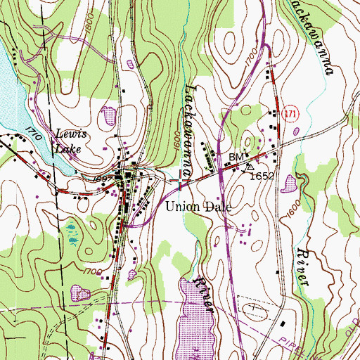 Topographic Map of Fiddle Lake Creek, PA