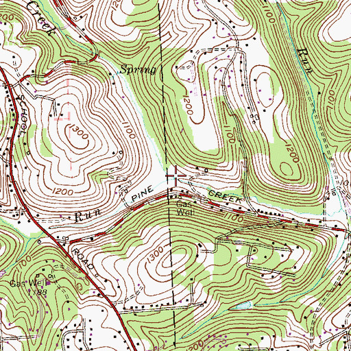 Topographic Map of Fish Run, PA