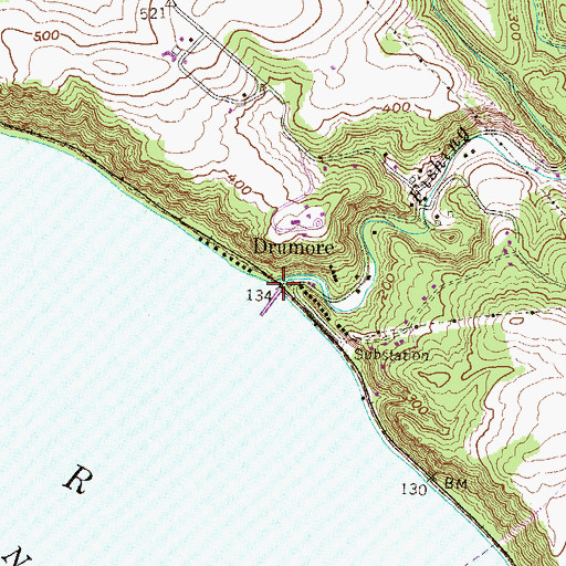 Topographic Map of Fishing Creek, PA