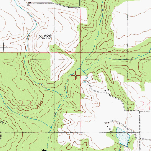 Topographic Map of Dry Branch, AL