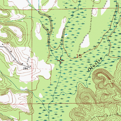 Topographic Map of Dry Branch, AL