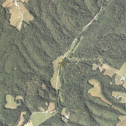 Aerial/Satellite Image of Fortune Teller Creek, PA