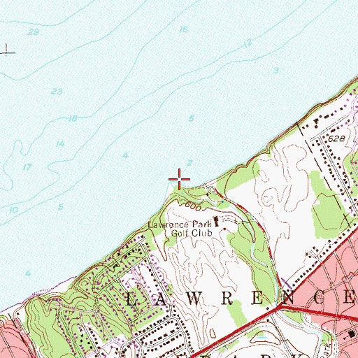 Topographic Map of Fourmile Creek, PA