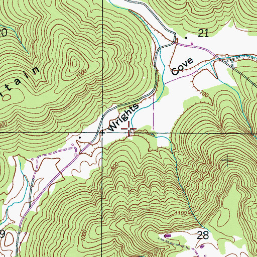 Topographic Map of Dry Branch, AL