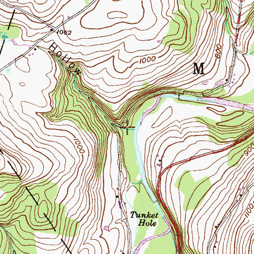 Topographic Map of Fox Hollow, PA