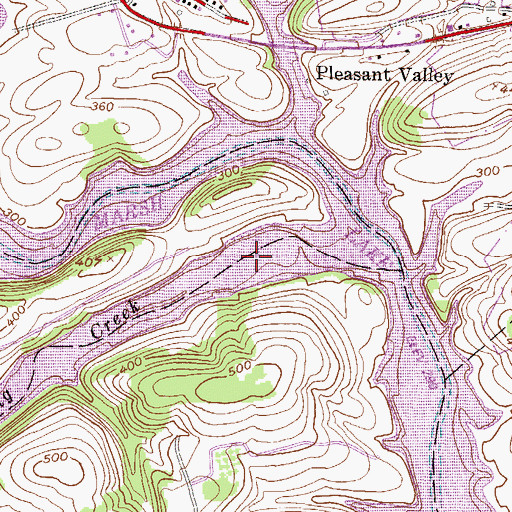 Topographic Map of Fox Lake, PA