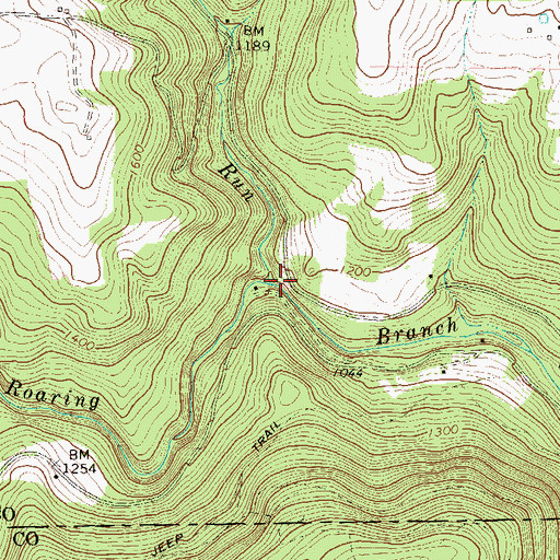 Topographic Map of French Lick Run, PA