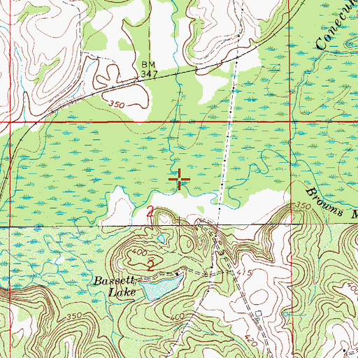Topographic Map of Dry Creek, AL