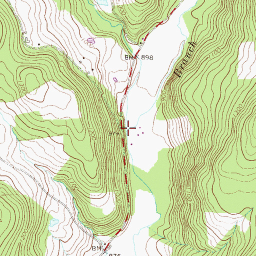 Topographic Map of Gaylord Creek, PA