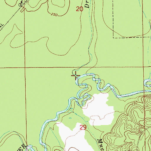 Topographic Map of Dry Creek, AL