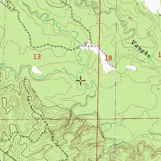 Topographic Map of Dry Creek, AL