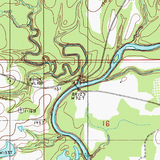 Topographic Map of Dry Creek, AL