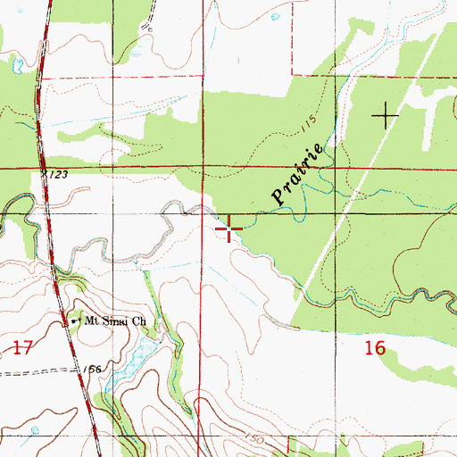 Topographic Map of Dry Creek, AL