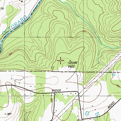 Topographic Map of Goat Hill, PA