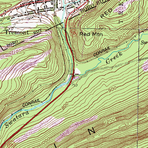 Topographic Map of Good Spring Creek, PA