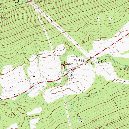 Topographic Map of Grace Church, PA