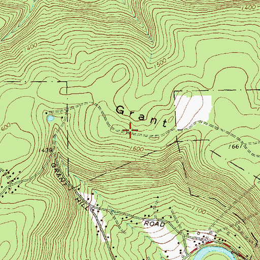 Topographic Map of Grant Hill, PA