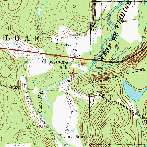 Topographic Map of Grassmere Park, PA