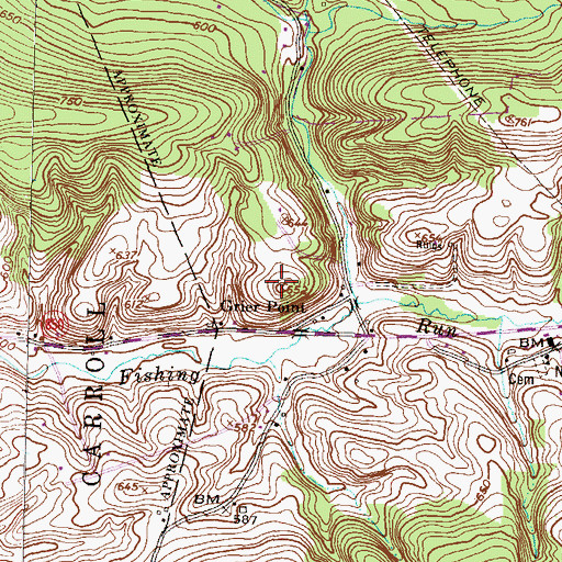Topographic Map of Grier Point, PA