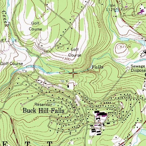 Topographic Map of Griscom Creek, PA