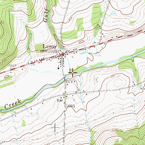 Topographic Map of Gulf Brook, PA