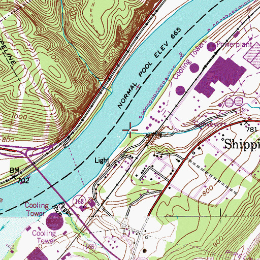 Topographic Map of Haden Run, PA