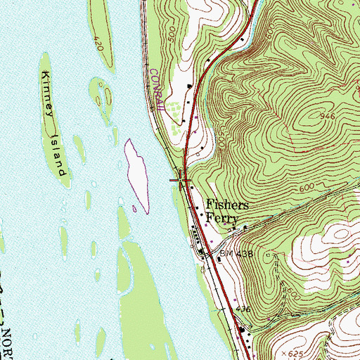 Topographic Map of Hallowing Run, PA