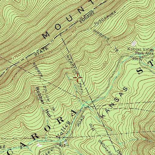 Topographic Map of Hampton Trail, PA