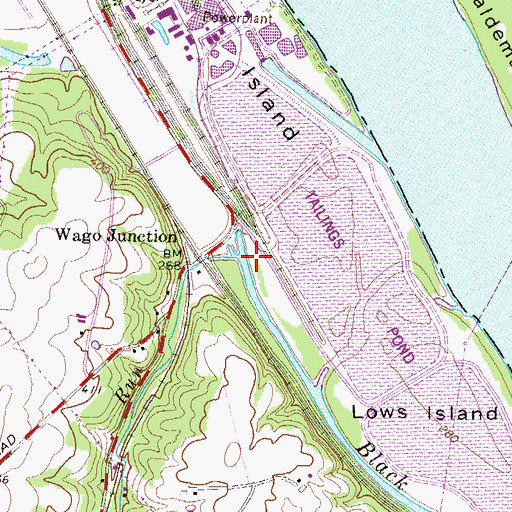 Topographic Map of Hartman Run, PA