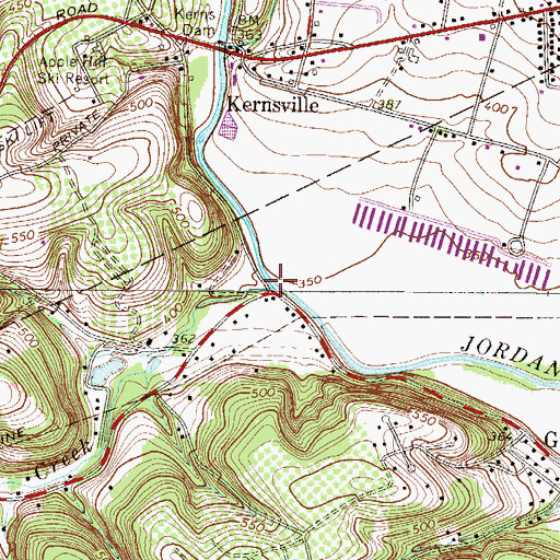 Topographic Map of Haasen Creek, PA