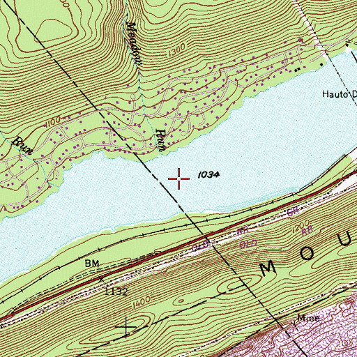 Topographic Map of Lake Hauto, PA