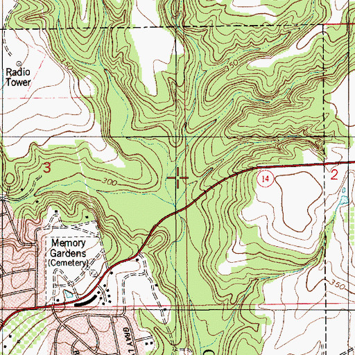 Topographic Map of Dunn Branch, AL
