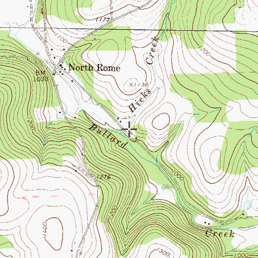 Topographic Map of Hicks Creek, PA