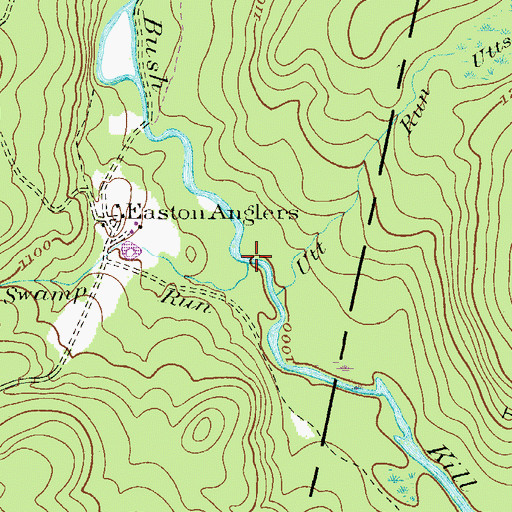 Topographic Map of High Swamp Run, PA