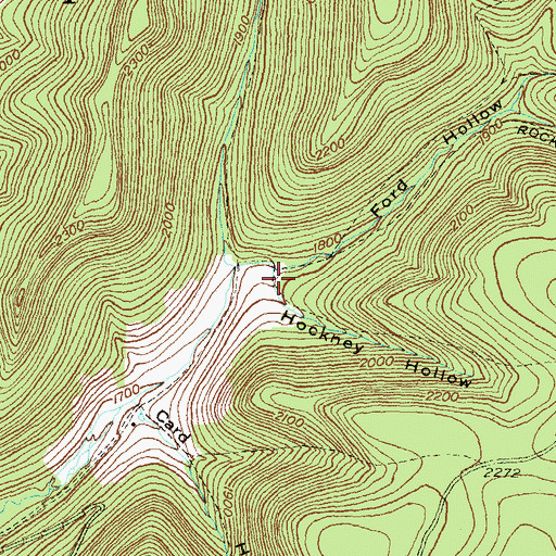 Topographic Map of Hockney Hollow, PA