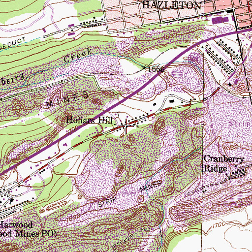 Topographic Map of Hollars Hill, PA
