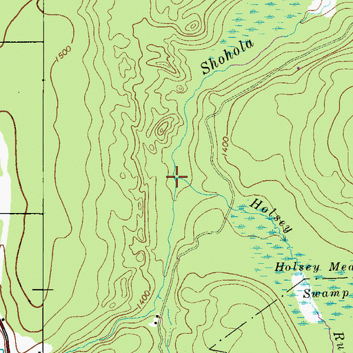 Topographic Map of Holsey Run, PA