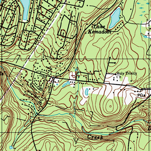 Topographic Map of Holy Trinity Church, PA