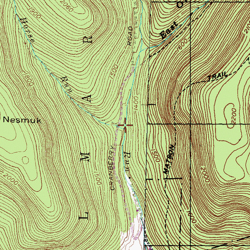 Topographic Map of Horse Run, PA